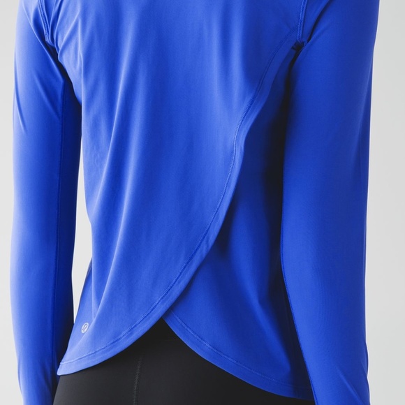 Lululemon Sunaway Runaway Long Sleeve in Harbor Blue - Picture 3 of 4